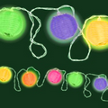 11' Multi-Color Lantern String Lights